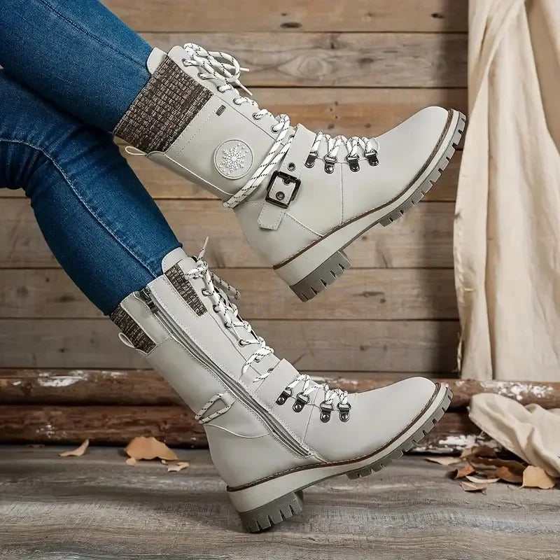 Bottes Martin à talon carré haut