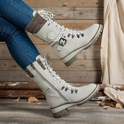 Bottes Martin à talon carré haut